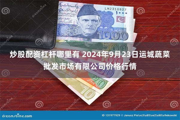 炒股配资杠杆哪里有 2024年9月23日运城蔬菜批发市场有限公司价格行情