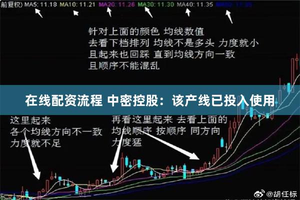 在线配资流程 中密控股：该产线已投入使用